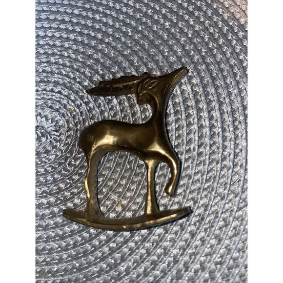 WC Designs Reindeer Brass Made In India - Picture 3 of 8